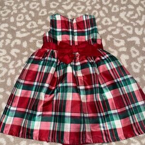 Gymboree Red and Green Plaid Kids Dress 2t